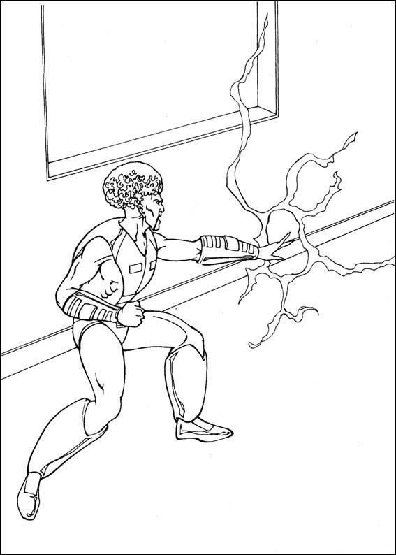 Fisă de colorat cu Hulk de colorat p100