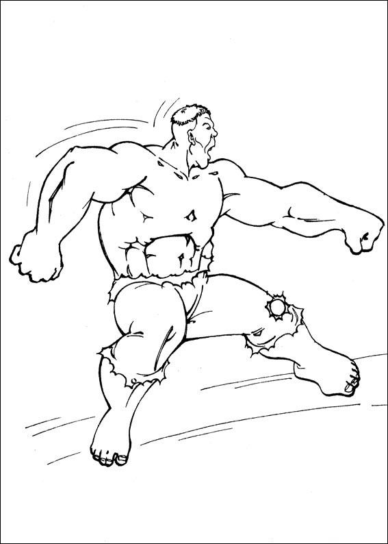 Fisă de colorat cu Hulk de colorat p102