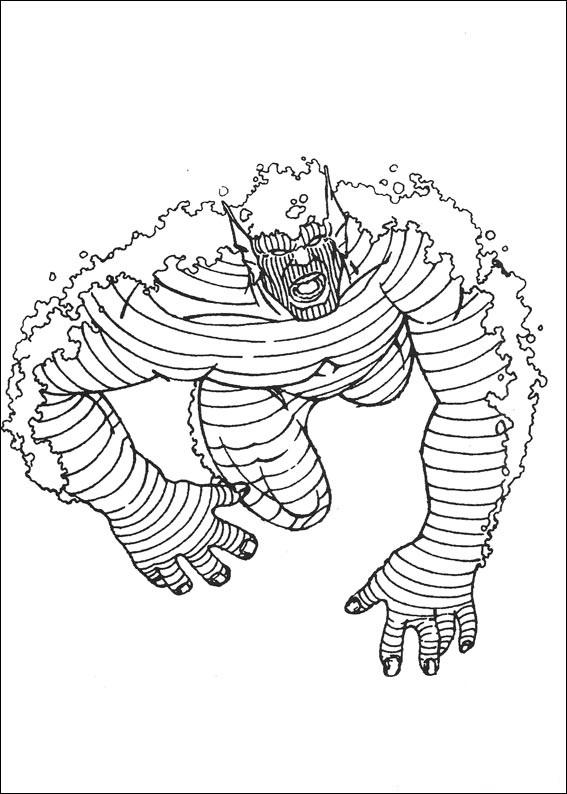 Fisă de colorat cu Hulk de colorat p46