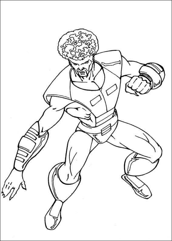 Fisă de colorat cu Hulk de colorat p77