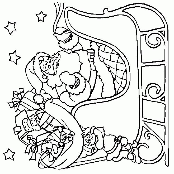 Fisă de colorat cu Iarna de colorat p02