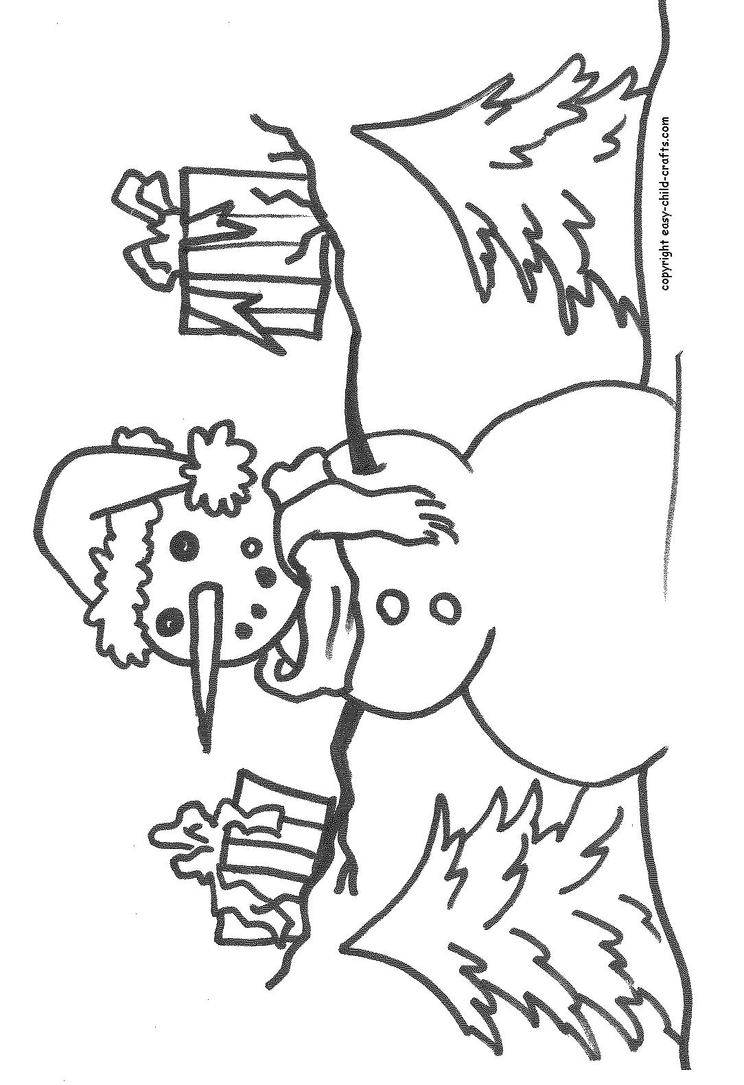 Fisă de colorat cu Iarna de colorat p04