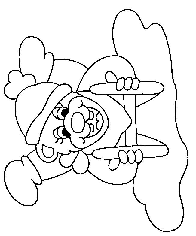 Fisă de colorat cu Iarna de colorat p06