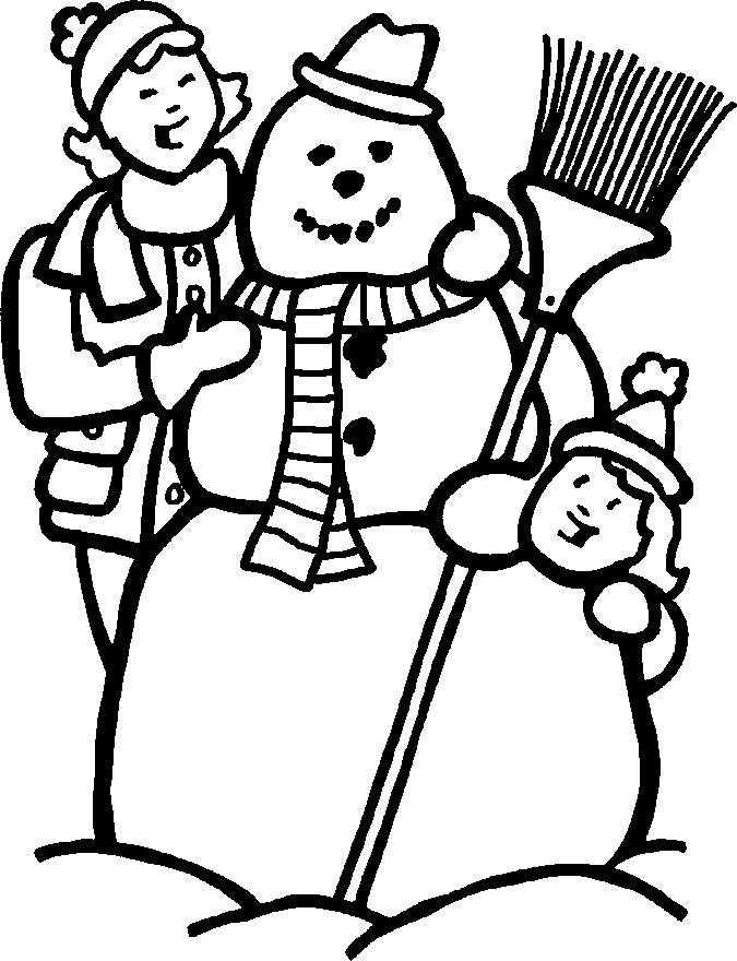 Fisă de colorat cu Iarna de colorat p09