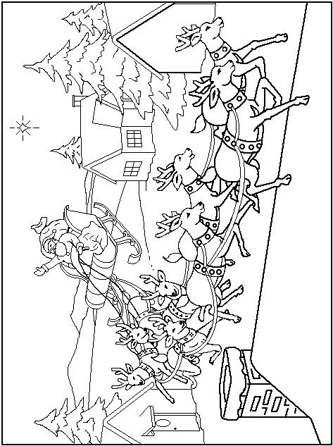 Fisă de colorat cu Iarna de colorat p19