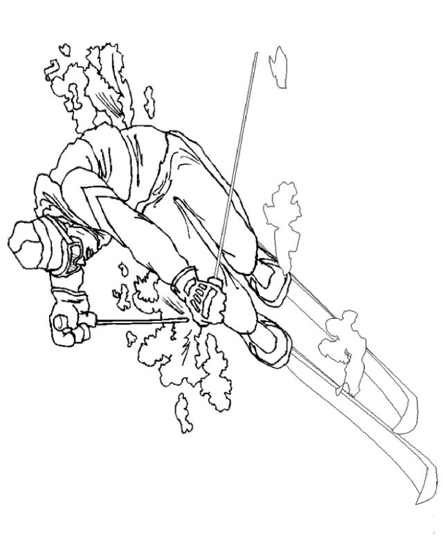 Fisă de colorat cu Iarna de colorat p32