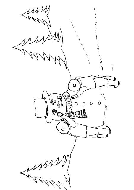 Fisă de colorat cu Iarna de colorat p51