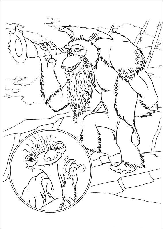 Fisă de colorat cu Ice age continental drift de colorat p05