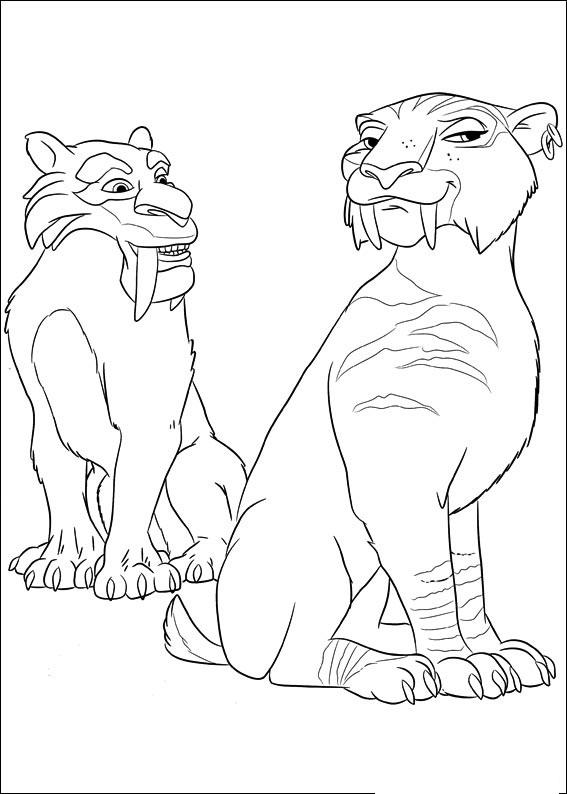 Fisă de colorat cu Ice age continental drift de colorat p11