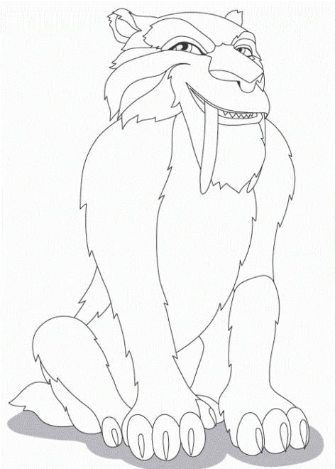 Fisă de colorat cu Ice age de colorat p03