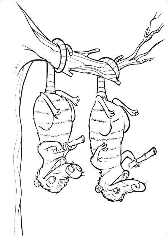 Fisă de colorat cu Ice age de colorat p12