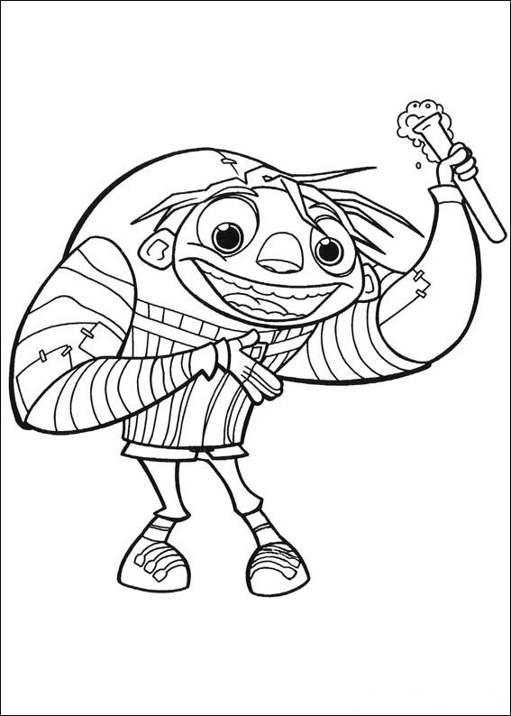 Fisă de colorat cu Igor de colorat p16