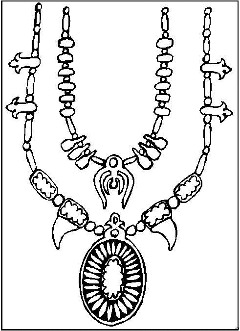 Fisă de colorat cu Indieni de colorat p42