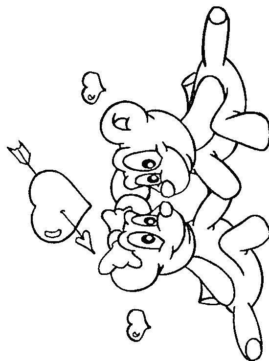 Fisă de colorat cu Inimioare de colorat p03