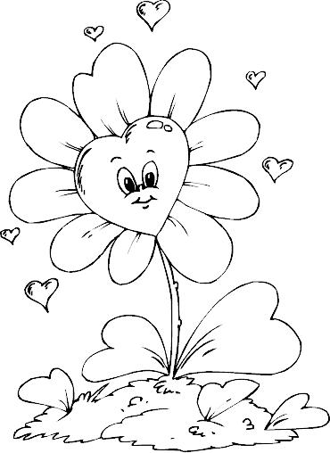 Fisă de colorat cu Inimioare de colorat p09