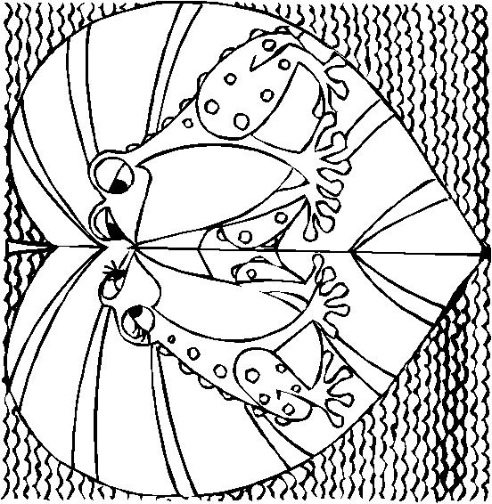 Fisă de colorat cu Inimioare de colorat p15