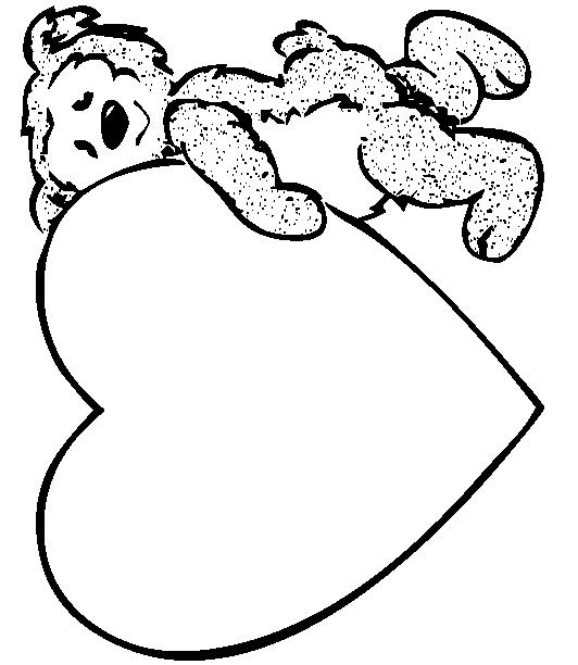 Fisă de colorat cu Inimioare de colorat p18