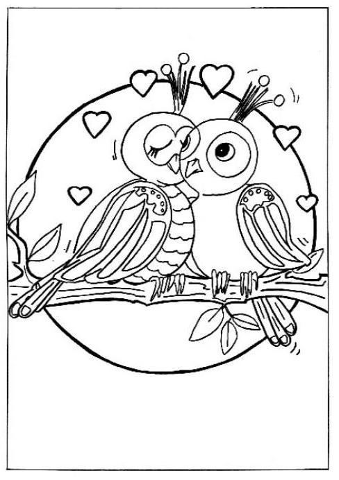 Fisă de colorat cu Inimioare de colorat p25