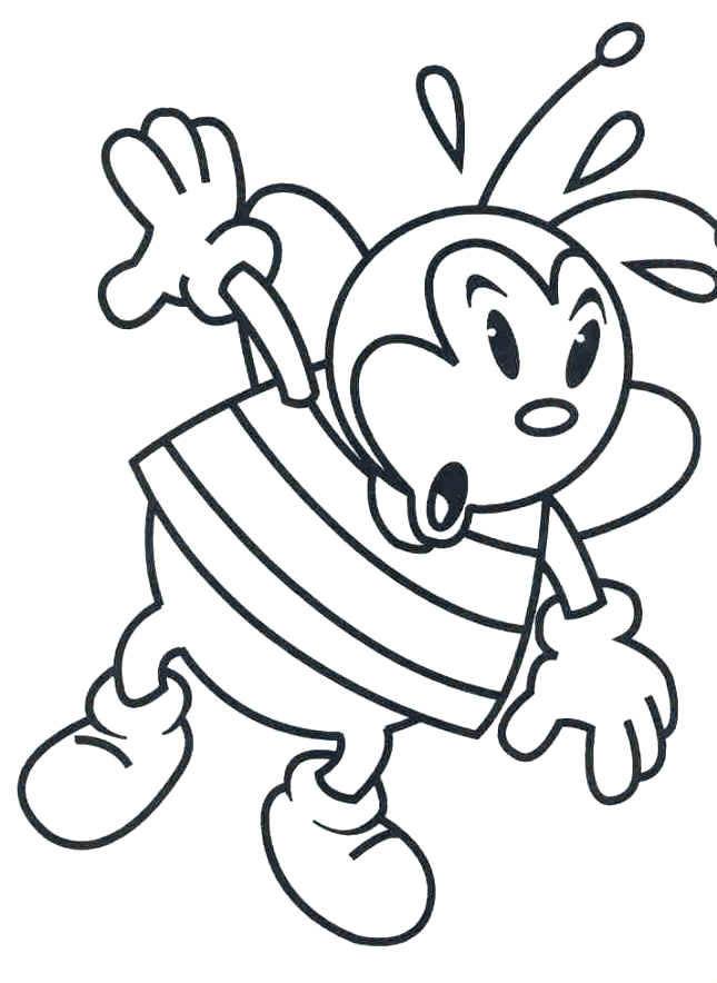 Fisă de colorat cu Insecte buburuze de colorat p05