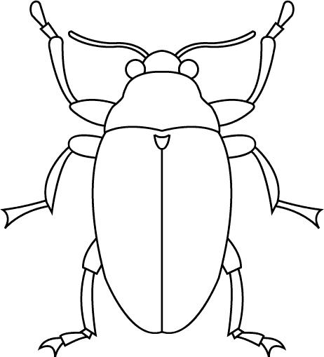 Fisă de colorat cu Insecte de colorat p03