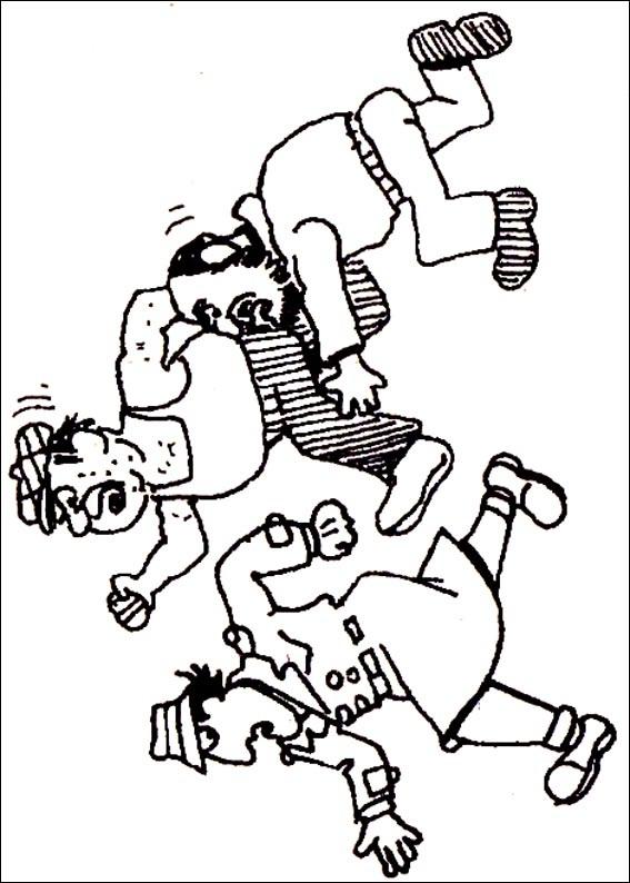 Fisă de colorat cu Inspector gadget de colorat p05