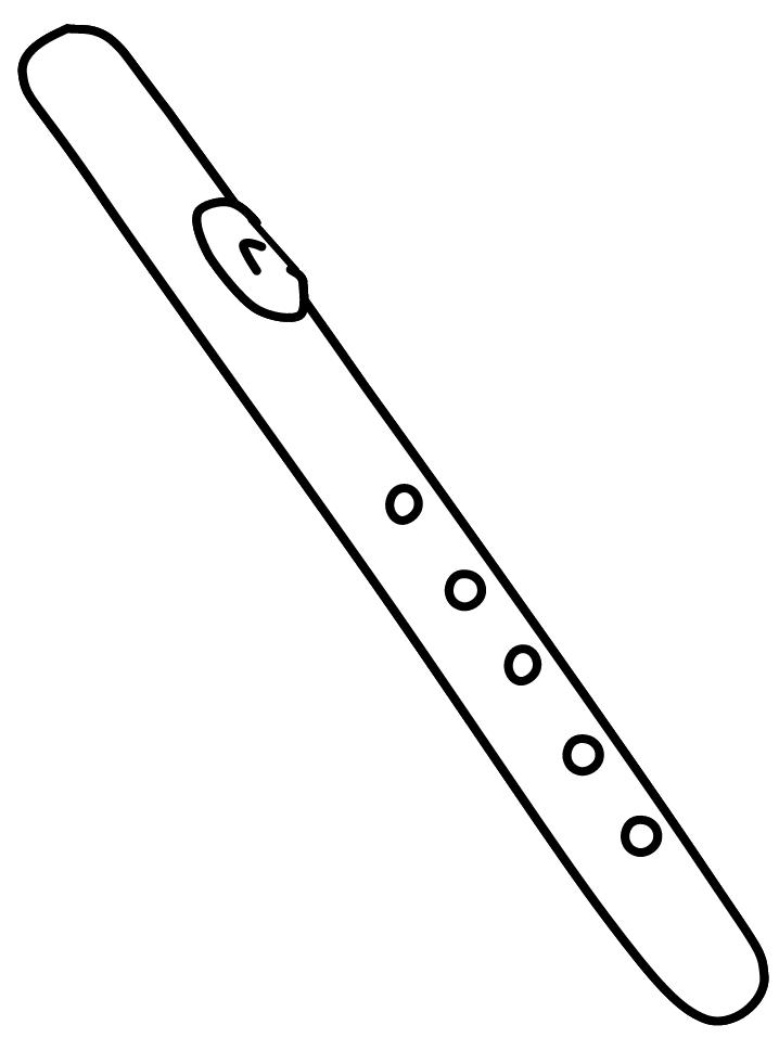 Fisă de colorat cu Instrumente muzicale de colorat p30