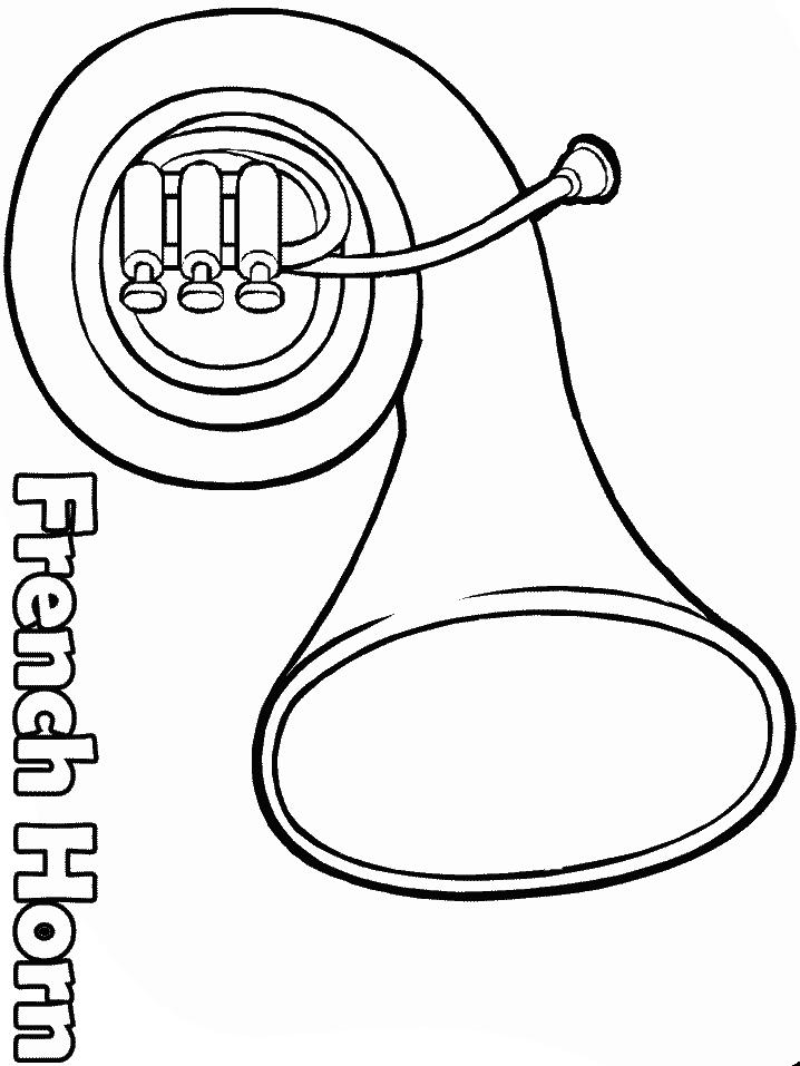 Fisă de colorat cu Instrumente muzicale de colorat p32