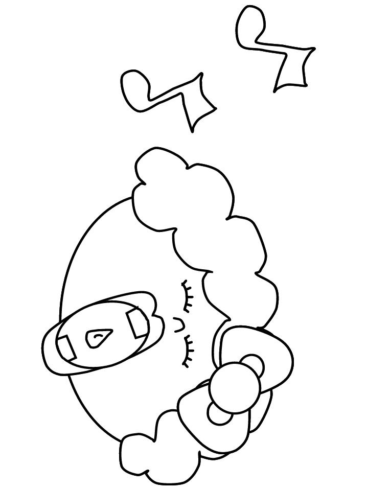 Fisă de colorat cu Instrumente muzicale de colorat p48