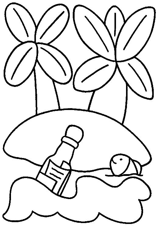 Fisă de colorat cu Insule de colorat p05