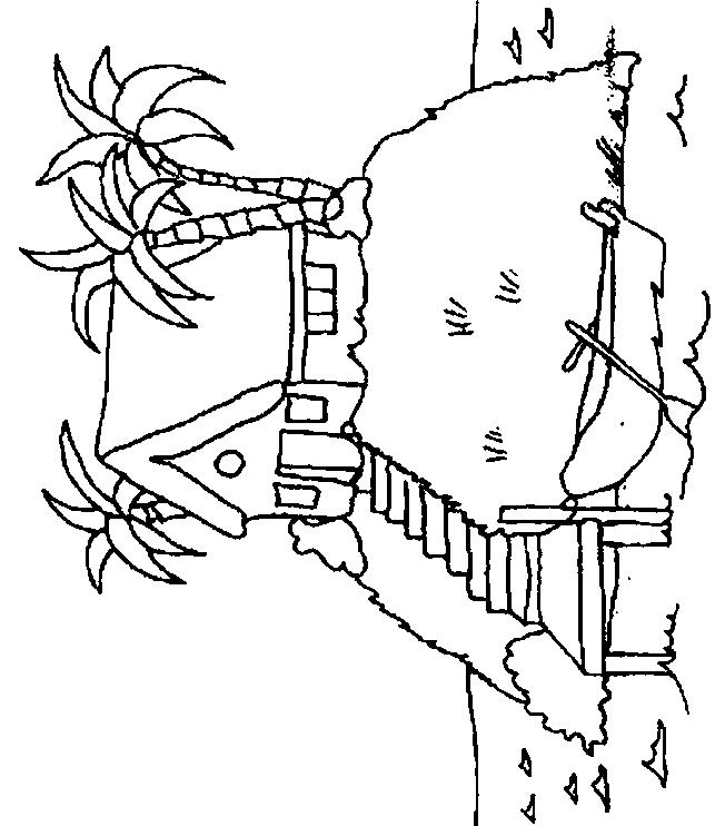 Fisă de colorat cu Insule de colorat p07