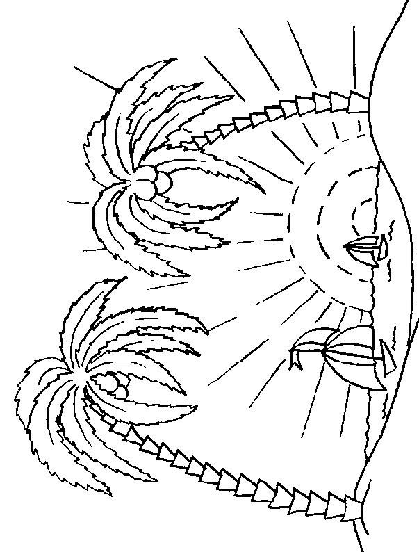 Fisă de colorat cu Insule de colorat p09