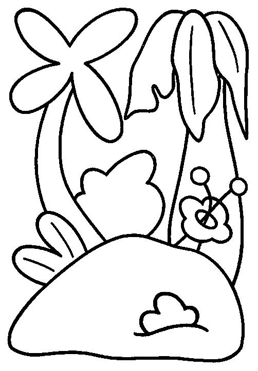 Fisă de colorat cu Insule de colorat p10