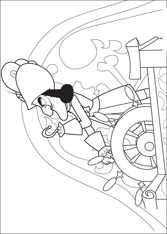 Fisă de colorat cu Jake si piratii din tara de nicaieri de colorat p05