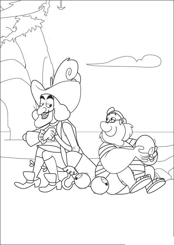 Fisă de colorat cu Jake si piratii din tara de nicaieri de colorat p06