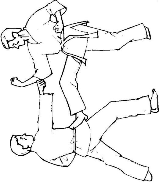 Fisă de colorat cu Judo de colorat p16