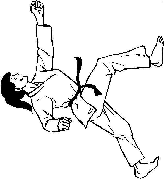 Fisă de colorat cu Judo de colorat p19