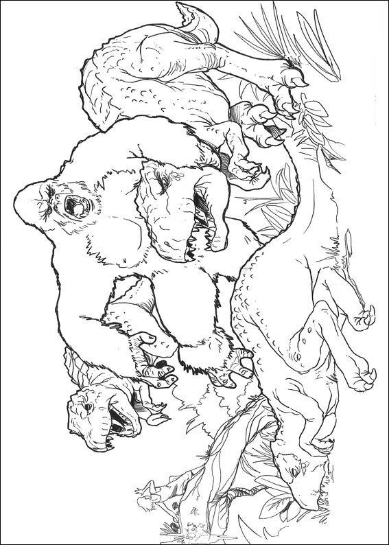 Fisă de colorat cu King kong de colorat p10