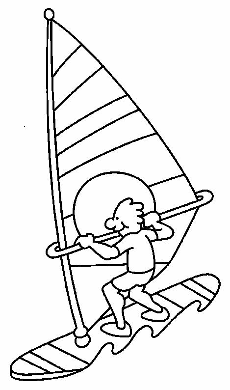 Fisă de colorat cu La mare de colorat p01