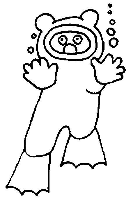 Fisă de colorat cu La mare de colorat p08