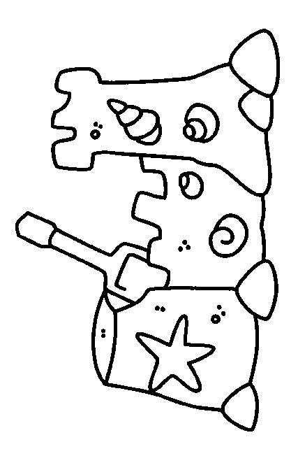 Fisă de colorat cu La mare de colorat p14