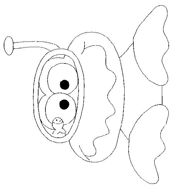 Fisă de colorat cu La mare de colorat p28