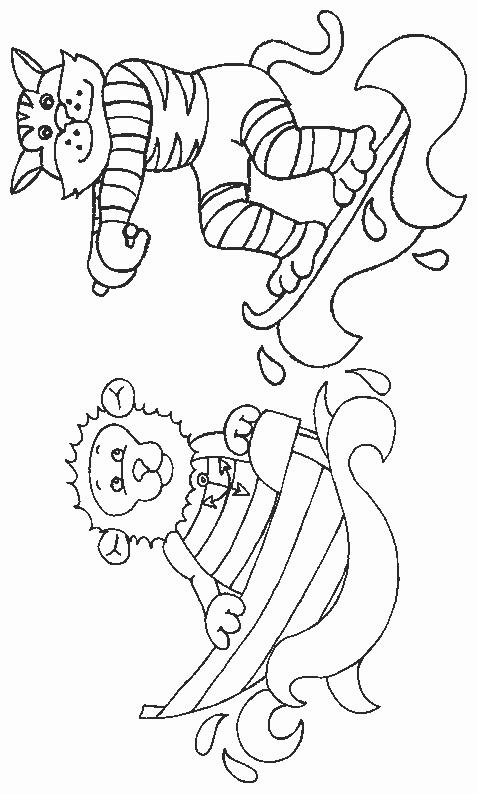 Fisă de colorat cu La mare de colorat p52