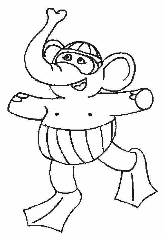 Fisă de colorat cu La mare de colorat p54