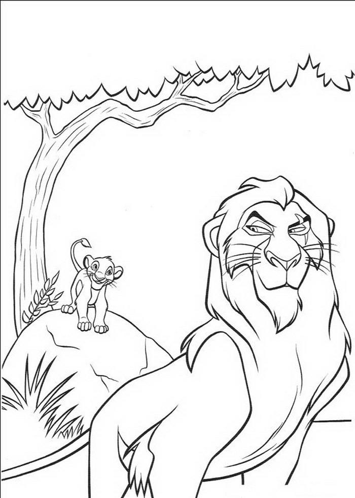 Fisă de colorat cu Lion king de colorat p18