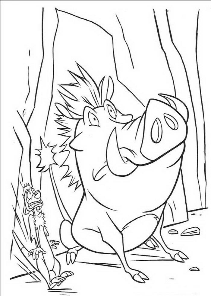 Fisă de colorat cu Lion king de colorat p20