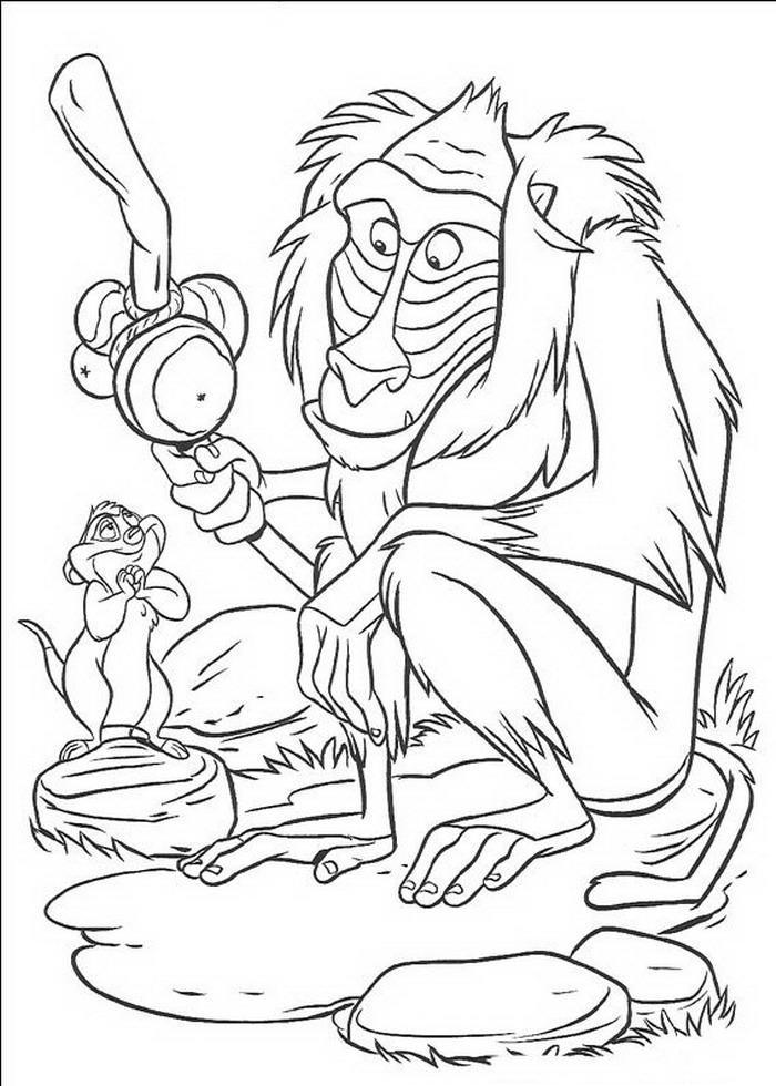 Fisă de colorat cu Lion king de colorat p35