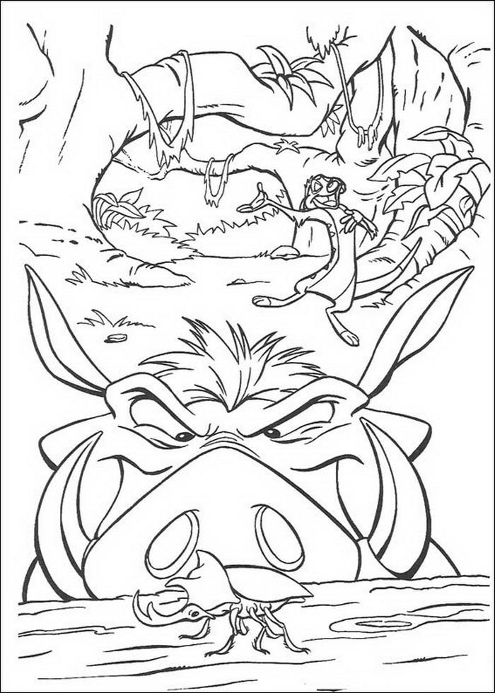 Fisă de colorat cu Lion king de colorat p43