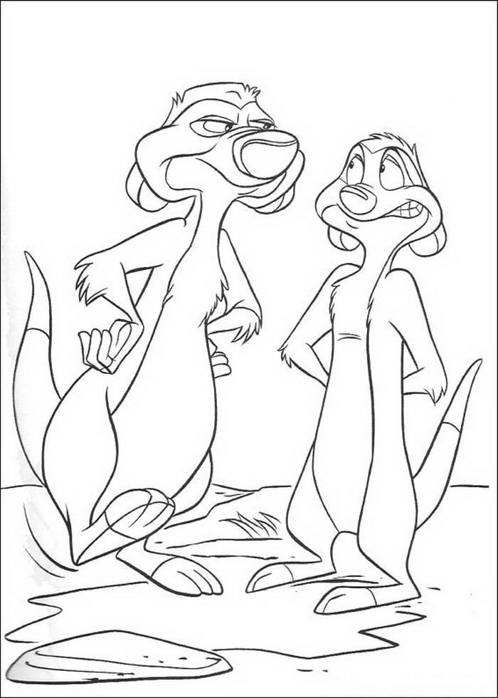 Fisă de colorat cu Lion king de colorat p45