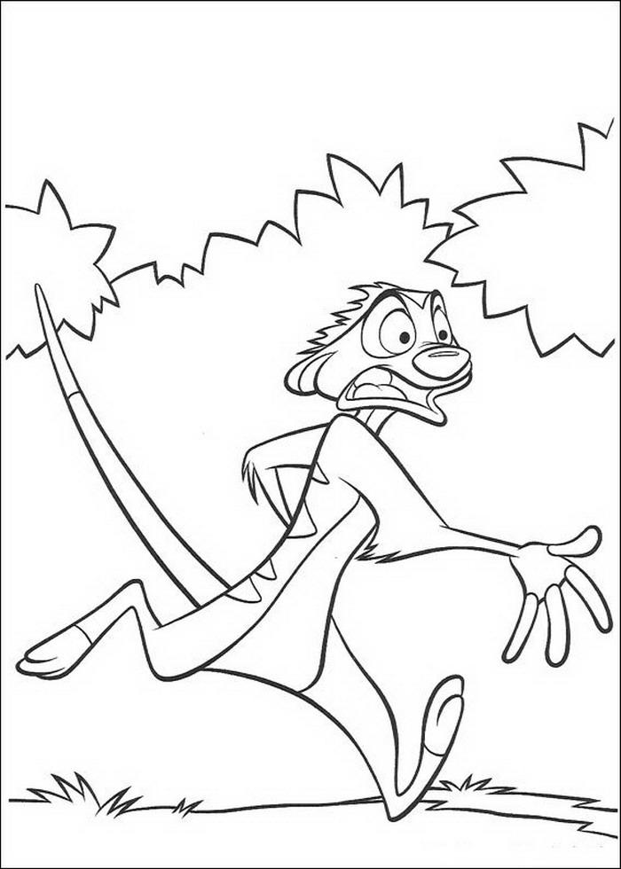 Fisă de colorat cu Lion king de colorat p56