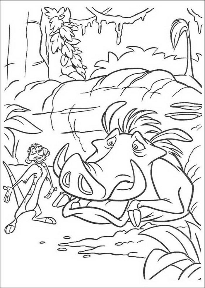 Fisă de colorat cu Lion king de colorat p57